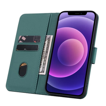For iPhone 16 Case Rhombus Pattern Leather Phone Cover Wallet Stand Flip