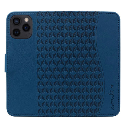 For iPhone 16 Pro Wallet Case Stand Rhombus Pattern Leather Phone Cover with Wrist Strap