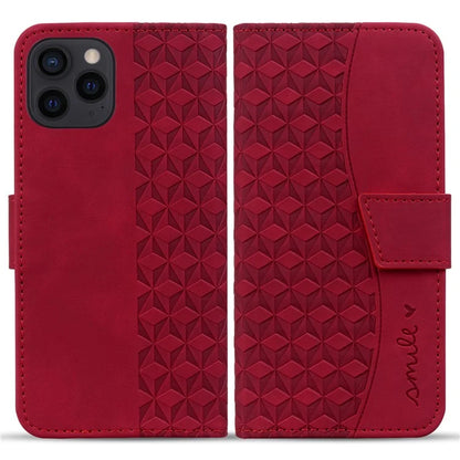 For iPhone 16 Pro Wallet Case Stand Rhombus Pattern Leather Phone Cover with Wrist Strap