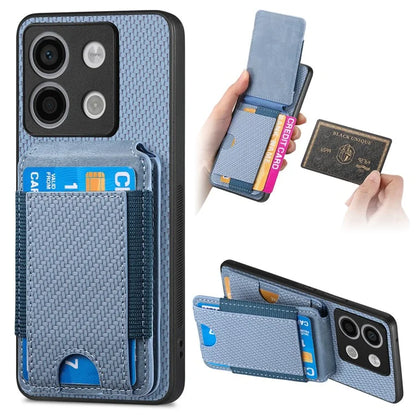 C1-12 For Xiaomi Poco X6 5G / Redmi Note 13 Pro 5G Case Card Holder Anti Drop Leather Back Cover