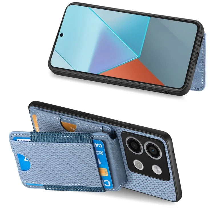 C1-12 For Xiaomi Poco X6 5G / Redmi Note 13 Pro 5G Case Card Holder Anti Drop Leather Back Cover