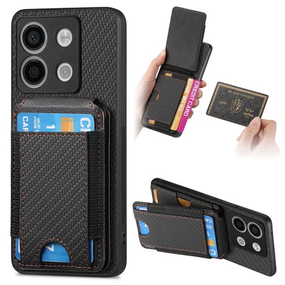 C1-12 For Xiaomi Poco X6 5G / Redmi Note 13 Pro 5G Case Card Holder Anti Drop Leather Back Cover