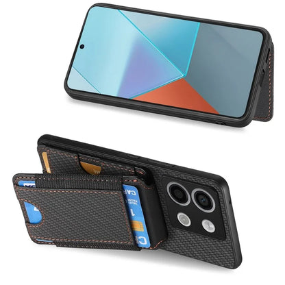 C1-12 For Xiaomi Poco X6 5G / Redmi Note 13 Pro 5G Case Card Holder Anti Drop Leather Back Cover