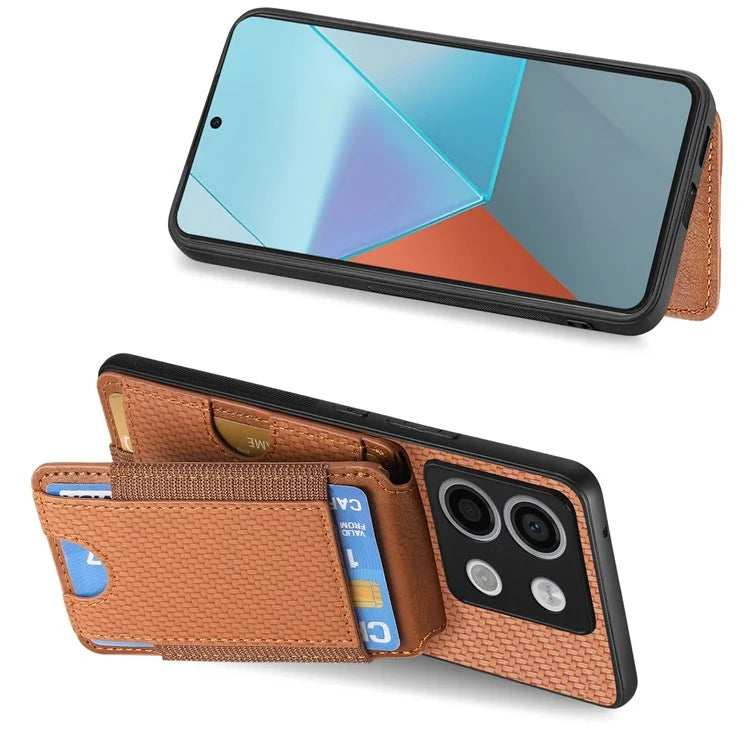 C1-12 For Xiaomi Poco X6 5G / Redmi Note 13 Pro 5G Case Card Holder Anti Drop Leather Back Cover