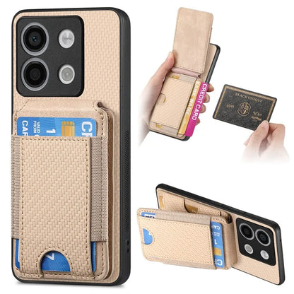 C1-12 For Xiaomi Poco X6 5G / Redmi Note 13 Pro 5G Case Card Holder Anti Drop Leather Back Cover