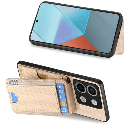 C1-12 For Xiaomi Poco X6 5G / Redmi Note 13 Pro 5G Case Card Holder Anti Drop Leather Back Cover