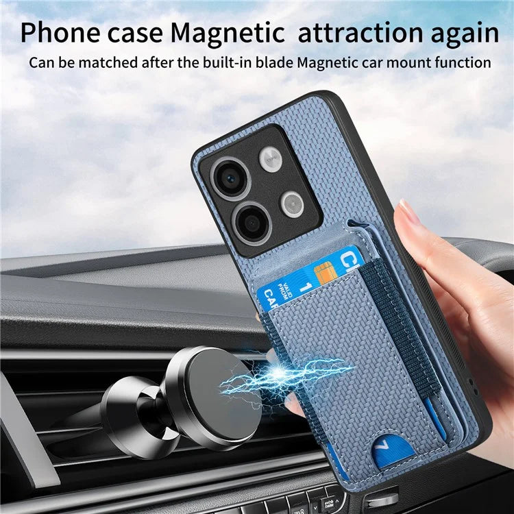 C1-12 For Xiaomi Poco X6 5G / Redmi Note 13 Pro 5G Case Card Holder Anti Drop Leather Back Cover