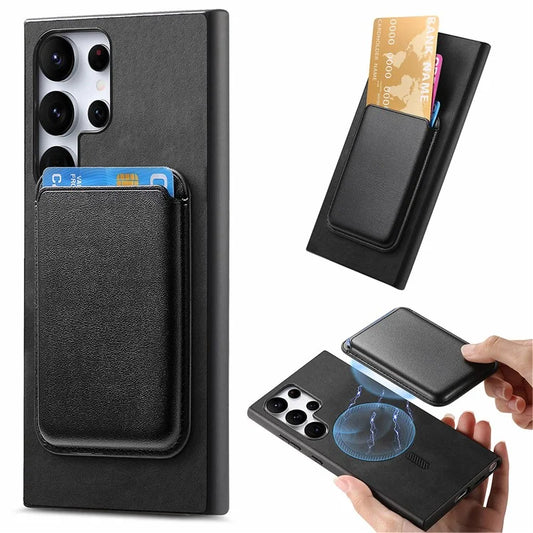 B2 For Samsung Galaxy S23 Ultra Case Card Bag Detachable 2-in-1 Leather Back Phone Cover