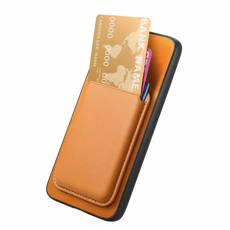 B2 For Samsung Galaxy A25 5G (Global) (161.0 X 76.5 X 8.3mm) Magnetic Phone Case with Card Bag