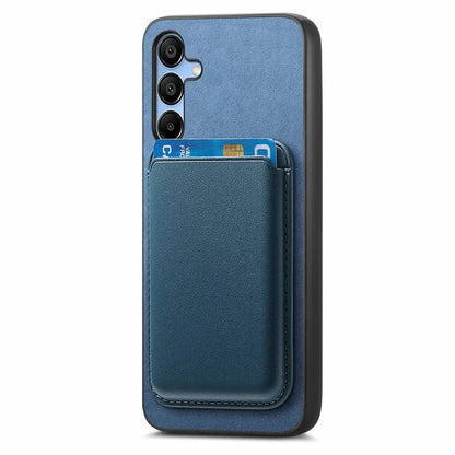 B2 For Samsung Galaxy A25 5G (Global) (161.0 X 76.5 X 8.3mm) Magnetic Phone Case with Card Bag
