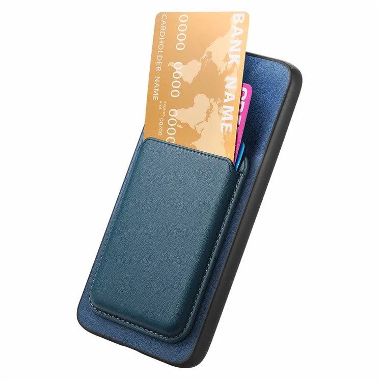 B2 For Samsung Galaxy A25 5G (Global) (161.0 X 76.5 X 8.3mm) Magnetic Phone Case with Card Bag