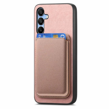 B2 For Samsung Galaxy A25 5G (Global) (161.0 X 76.5 X 8.3mm) Magnetic Phone Case with Card Bag