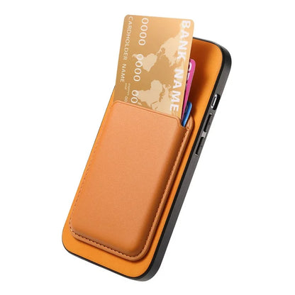B2 For iPhone 13 Magnetic Phone Case Leather Back Phone Cover Detachable Card Bag