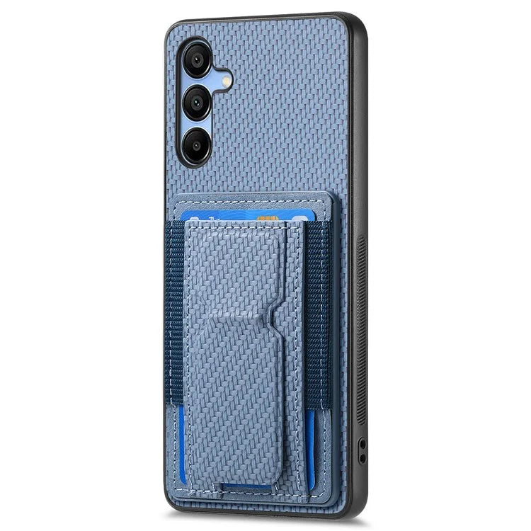C1-13 For Samsung Galaxy A25 5G (Global) (161.0 X 76.5 X 8.3mm) Case Card Holder Kickstand Phone Cover
