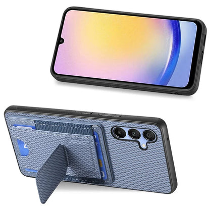 C1-13 For Samsung Galaxy A25 5G (Global) (161.0 X 76.5 X 8.3mm) Case Card Holder Kickstand Phone Cover
