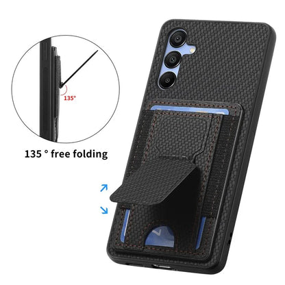 C1-13 For Samsung Galaxy A25 5G (Global) (161.0 X 76.5 X 8.3mm) Case Card Holder Kickstand Phone Cover