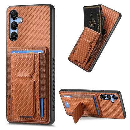C1-13 For Samsung Galaxy A25 5G (Global) (161.0 X 76.5 X 8.3mm) Case Card Holder Kickstand Phone Cover