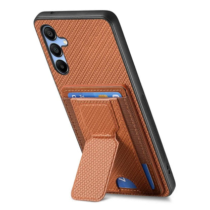 C1-13 For Samsung Galaxy A25 5G (Global) (161.0 X 76.5 X 8.3mm) Case Card Holder Kickstand Phone Cover