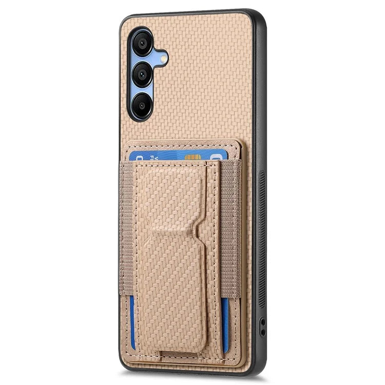 C1-13 For Samsung Galaxy A25 5G (Global) (161.0 X 76.5 X 8.3mm) Case Card Holder Kickstand Phone Cover