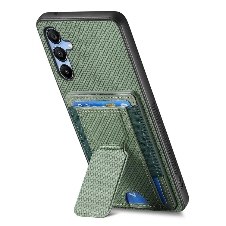 C1-13 For Samsung Galaxy A25 5G (Global) (161.0 X 76.5 X 8.3mm) Case Card Holder Kickstand Phone Cover