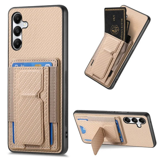 C1-13 For Samsung Galaxy A05s 4G Case Leather Coated TPU Phone Cover with Card Holder