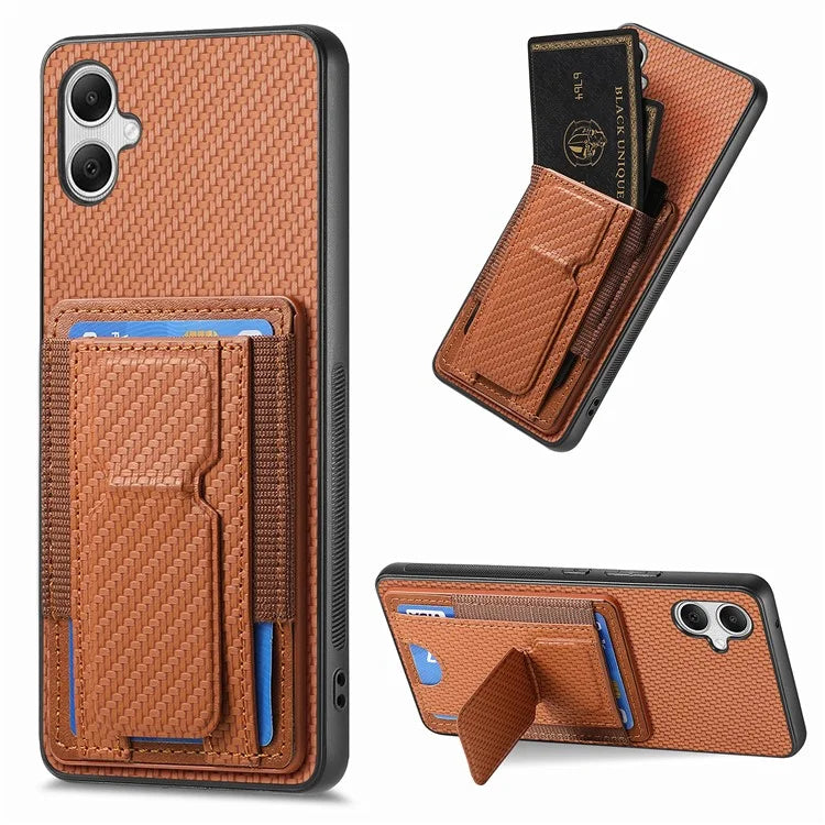 C1-13 For Samsung Galaxy A05 4G Case Card Holder Leather Back Phone Cover with Kickstand