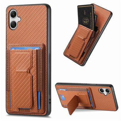 C1-13 For Samsung Galaxy A05 4G Case Card Holder Leather Back Phone Cover with Kickstand