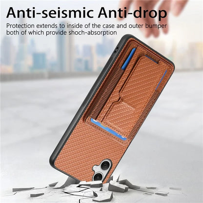 C1-13 For Samsung Galaxy A05 4G Case Card Holder Leather Back Phone Cover with Kickstand