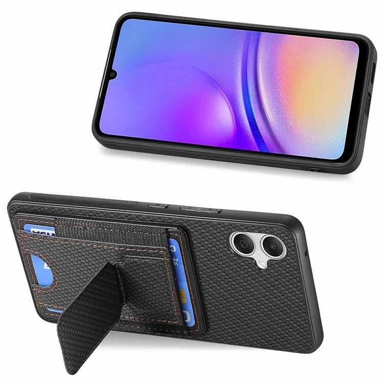 C1-13 For Samsung Galaxy A05 4G Case Card Holder Leather Back Phone Cover with Kickstand