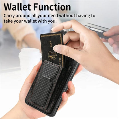 C1-13 For Samsung Galaxy A05 4G Case Card Holder Leather Back Phone Cover with Kickstand