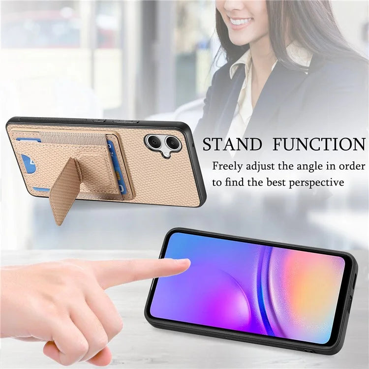 C1-13 For Samsung Galaxy A05 4G Case Card Holder Leather Back Phone Cover with Kickstand