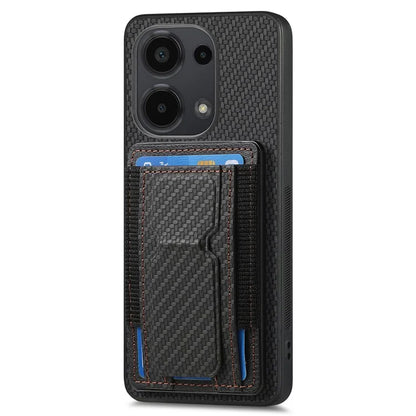 C1-13 For Xiaomi Redmi Note 13 Pro 4G / Poco M6 Pro 4G Case Card Holder Leather Coated Phone Cover