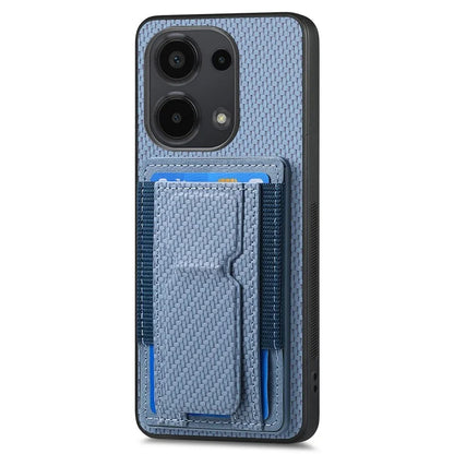 C1-13 For Xiaomi Redmi Note 13 Pro 4G / Poco M6 Pro 4G Case Card Holder Leather Coated Phone Cover