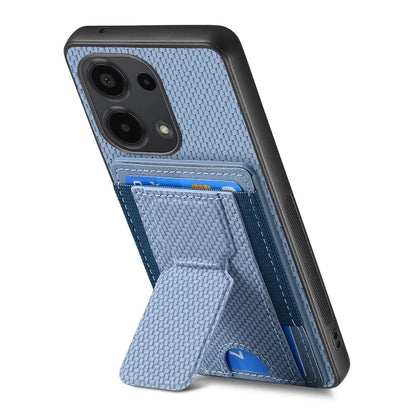 C1-13 For Xiaomi Redmi Note 13 Pro 4G / Poco M6 Pro 4G Case Card Holder Leather Coated Phone Cover