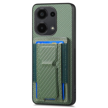 C1-13 For Xiaomi Redmi Note 13 Pro 4G / Poco M6 Pro 4G Case Card Holder Leather Coated Phone Cover