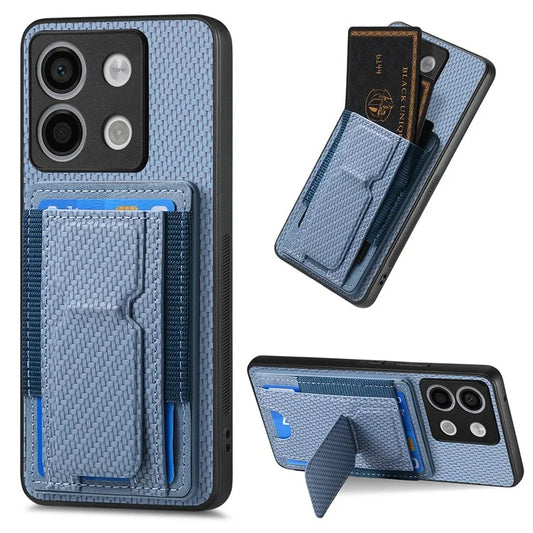 C1-13 For Xiaomi Poco X6 5G / Redmi Note 13 Pro 5G Case Kickstand Card Holder Leather Back Cover