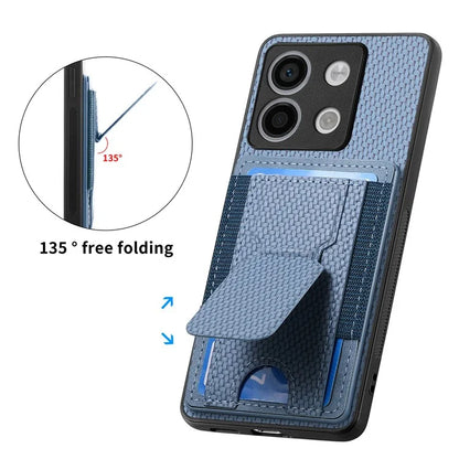C1-13 For Xiaomi Poco X6 5G / Redmi Note 13 Pro 5G Case Kickstand Card Holder Leather Back Cover