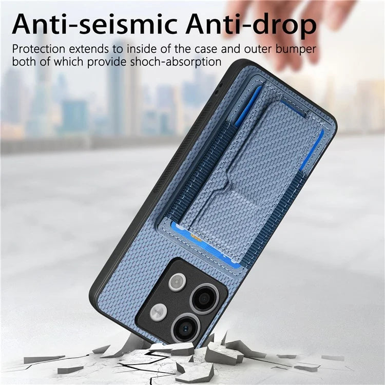 C1-13 For Xiaomi Poco X6 5G / Redmi Note 13 Pro 5G Case Kickstand Card Holder Leather Back Cover