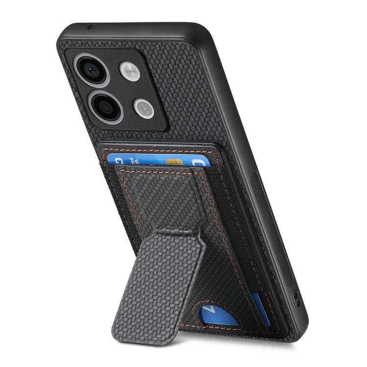 C1-13 For Xiaomi Poco X6 5G / Redmi Note 13 Pro 5G Case Kickstand Card Holder Leather Back Cover