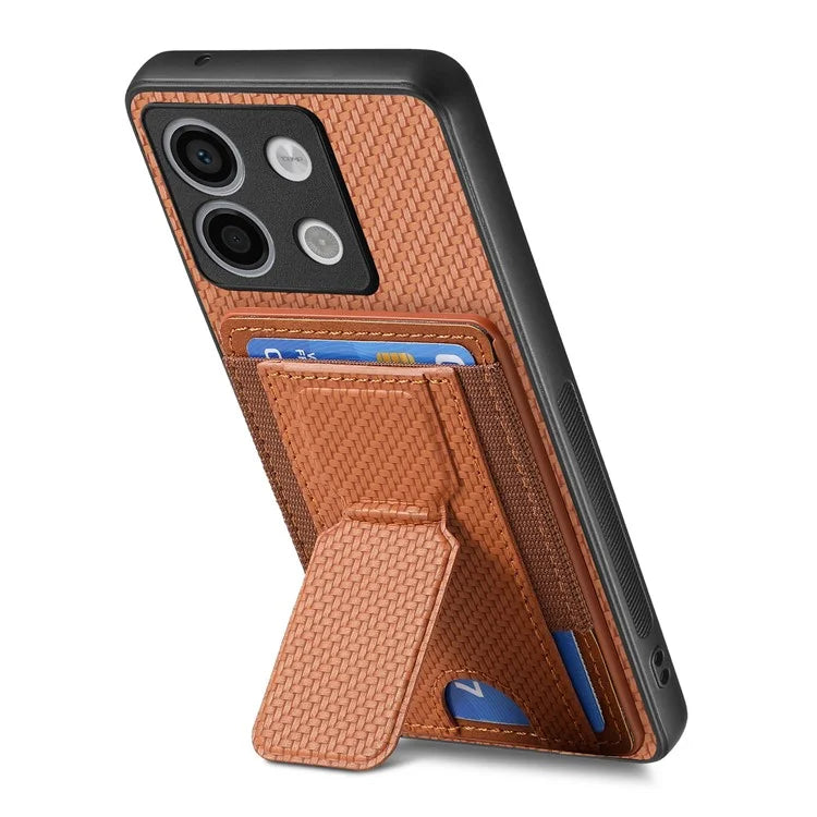 C1-13 For Xiaomi Poco X6 5G / Redmi Note 13 Pro 5G Case Kickstand Card Holder Leather Back Cover