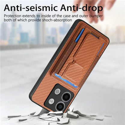 C1-13 For Xiaomi Poco X6 5G / Redmi Note 13 Pro 5G Case Kickstand Card Holder Leather Back Cover