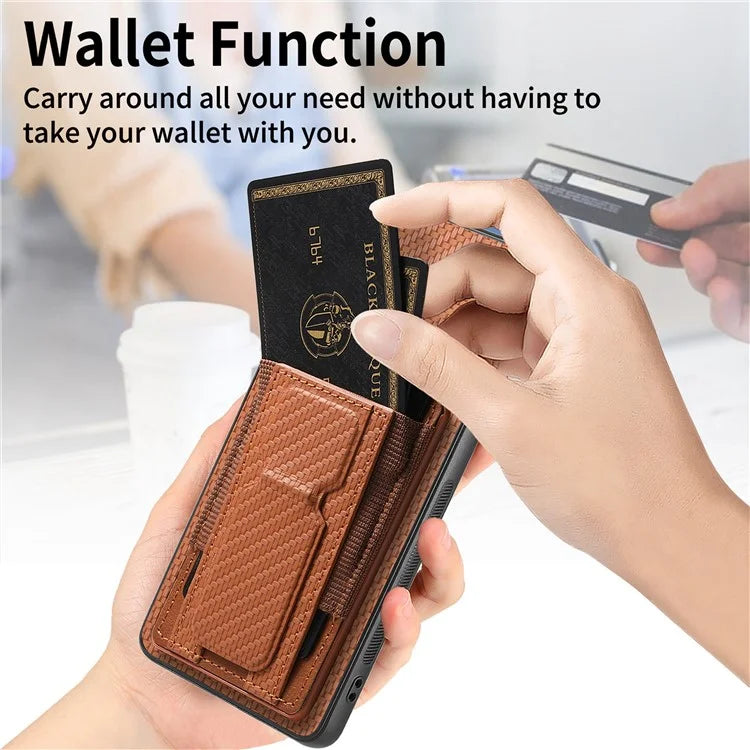 C1-13 For Xiaomi Poco X6 5G / Redmi Note 13 Pro 5G Case Kickstand Card Holder Leather Back Cover