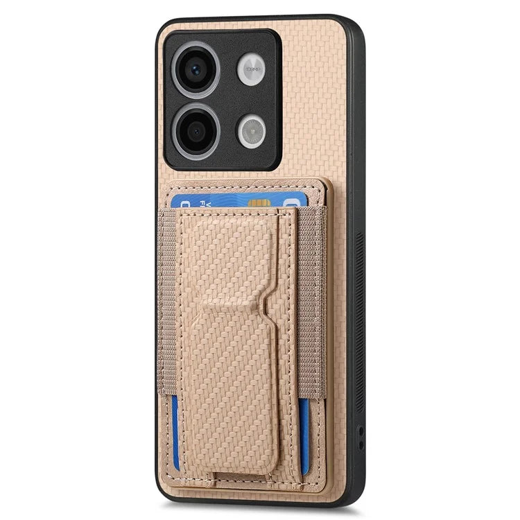 C1-13 For Xiaomi Poco X6 5G / Redmi Note 13 Pro 5G Case Kickstand Card Holder Leather Back Cover