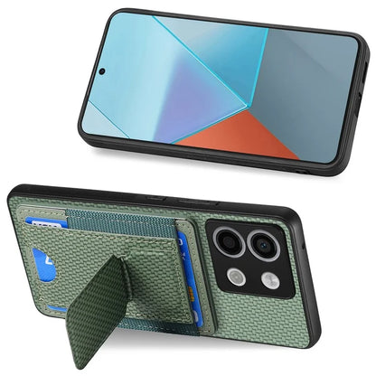 C1-13 For Xiaomi Poco X6 5G / Redmi Note 13 Pro 5G Case Kickstand Card Holder Leather Back Cover