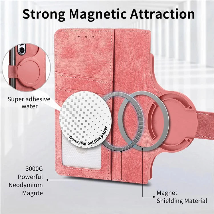 For Samsung Galaxy Z Fold6 5G Case Detachable PU+TPU Wallet Phone Cover with Zipper Pouch