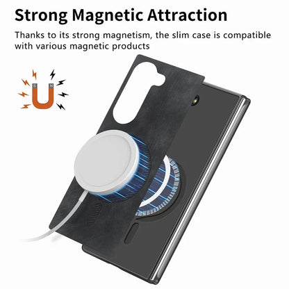 For Samsung Galaxy Z Fold6 5G Magnetic Case Detachable PU+TPU Phone Cover