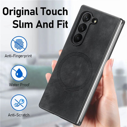 For Samsung Galaxy Z Fold6 5G Magnetic Case Detachable PU+TPU Phone Cover