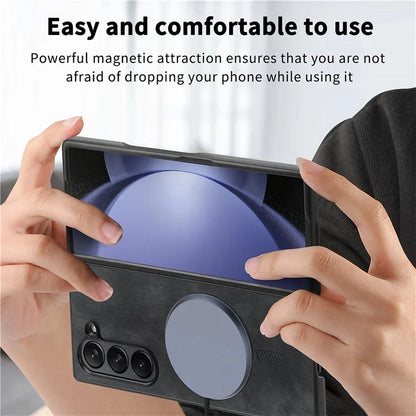 For Samsung Galaxy Z Fold6 5G Magnetic Case Detachable PU+TPU Phone Cover