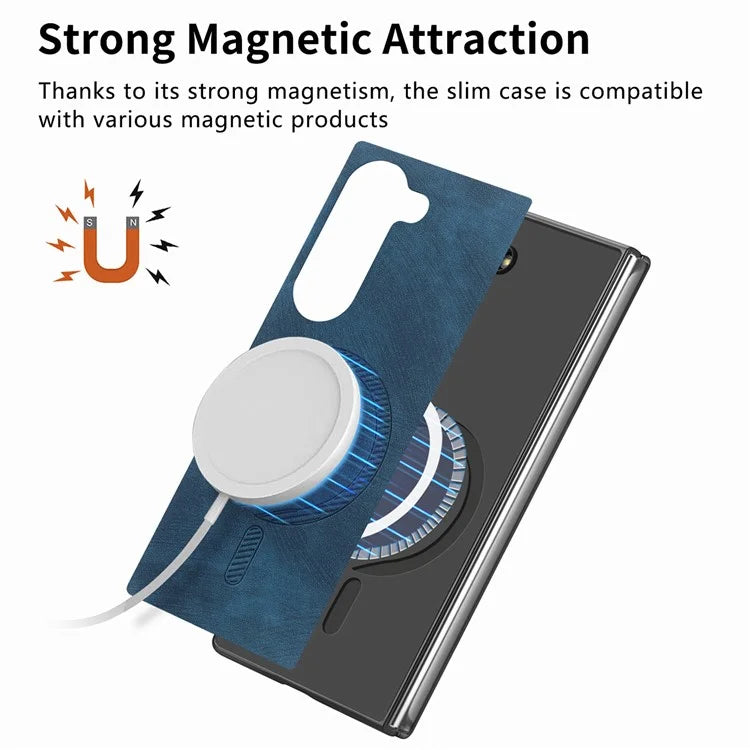 For Samsung Galaxy Z Fold6 5G Magnetic Case Detachable PU+TPU Phone Cover