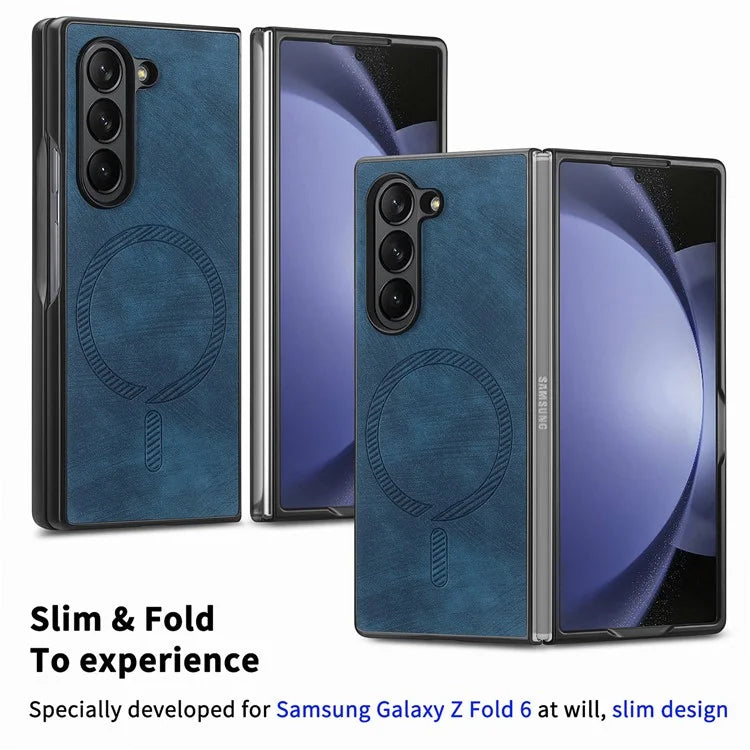 For Samsung Galaxy Z Fold6 5G Magnetic Case Detachable PU+TPU Phone Cover